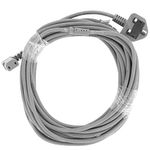 Masterpart 10m Grey Mains Cable Plug compatible with Kirby Generation Vacuum Cleaner G3, G4, G5, G6, G7