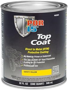 POR-15 Top Coat Paint, Direct to Metal Paint, Long-term Sheen and Color Retention, 32 Fluid Ounces, Safety Yellow