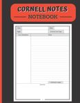 Cornell Notes Notebook: Cornell Note-Taking System | Note taking journal with Cue, Notes and Summary Areas | Large Size (8.5″x 11″) | Index and Numbered Pages | Notes Organizing