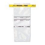 Nasco Whirl-Pak B01297WA Write-On Bag, 23cm L X 15cm W, 0.076mm Thickness, 710ml Capacity (Box of 500)