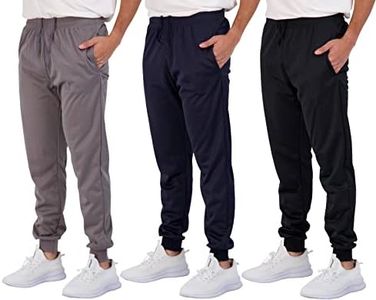 3 Pack Boys Tricot Sweatpants Joggers Kids Boy Jogger Sweatpant Pant Track Pants Athletic Workout Gym Apparel Training Fleece Tapered Slim Fit Tiro Soccer Casual Clothing,Set 4,XS (6/7)