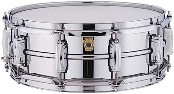 Ludwig LM400 Smooth Chrome Plated Aluminum 5 x 14 Inches Snare Drum with Imperial Lugs and Supra-Phonic Strainer