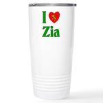 CafePress I (Heart) Love Zia Stainless Steel Travel Mug 20 oz. Stainless Steel Travel Mug, Insulated Coffee Tumbler