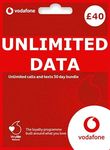 Vodafone Sim Card £40 Unlimited Data, texts and calls