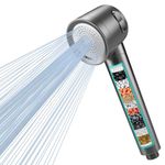 MEKO Hard Water Filter Shower Head with 3 Modes, 15 Layers Filtration Water Saving High Pressure Shower Heads and 1.5m Hose, Massage Shower Filter for Residual Chlorine Remove