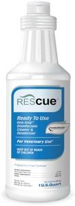 REScue One-Step Ready-to-Use Disinfectant Cleaner & Deodorizer – For Veterinary Use, Animal Shelters, Pet Foster Homes, Kennels, Litter Box – 32 Ounce RTU (Spray Nozzle NOT Included)