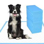 Super Absorbent Waterproof Training pad for Dogs and Puppies, Advanced Leak Proof Technology for Housebreaking and Training, Puppy Pads, Blue(M(50PCS))