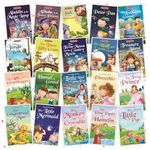 Set of 20 Classic Tales & Bedtime Story Books| English Short Stories for 3+ | Pinocchio,Three Little Pigs, Aladdin, Alibaba, Jungle Book & Others