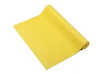 Yoga Mat Gym Workout 4mm Thick, Anti-Slip, Eco-Friendly, Exercise, 4mm Thick, Lifelong Yoga Mat (4MM,) (Yellow, 4 mm)