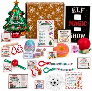 NorthPole Pro® 2026 Christmas Elf Activity Kit, 13 Days of Toys & Crafts | 13 elf toys, games and crafts, including a hatching dragon pet; a new surprise every morning; no repeats; elf not included