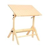 Wood Drafting Table, Artist Drawing