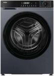 Haier X Series 5 9kg Freestanding Washing Machine, 1400 RPM, A-20% Rated, Smart AI Cycle, hOn App, 15 Programmes, Refresh Cycle, Graphite & Black Door, 48x60x85 cm - HW90-BP14357GTUUK