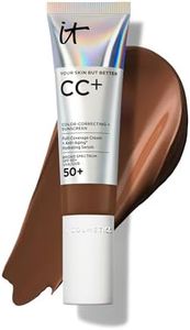 IT Cosmetics CC+ Cream (Neutral Deep) - Natural Full Coverage Foundation With SPF 50+, Color Corrector & Anti-Aging Hydrating Serum, Hyaluronic Acid + Peptides, Lightweight - 1.08 fl oz