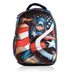 Kuber Industries Lightweight 28L Marvel Captain America School Bag for Boys & Girls 12 Year Old | Spacious & Washable Kids Casual Tuition Backpack