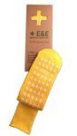 E&E Medical Supplies Ltd. Yellow Double Tread Slipper Socks,Hospital Socks, Non Slip, Non Skids, Unisex (Medium)