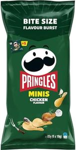 Pringles Minis Chicken Flavour Potato Chips Multipack, 5 Pack (5 x 19g)