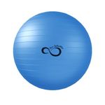 Exercise Ball -Professional Grade Exercise Equipment Anti Burst Tested with Hand Pump- Supports 2200lbs- Includes Workout Guide Access- 55cm/65cm/75cm/85cm Balance Balls (Blue, 55 cm)