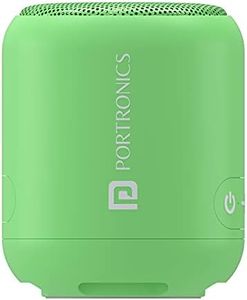 Portronics SoundDrum 1 10W TWS Portable Bluetooth 5.3 Speaker with Powerful Bass, Type C Charging Cable Included(Green)