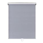 Retractable Blackout Roller Blinds - Adjust the Light, Roll up Shades with Suction Cups,Insulated Privacy Window Cover Curtain,32-150cm Wide,For Home/Office/Windows,Grey-85x150cm(33.5x59in)