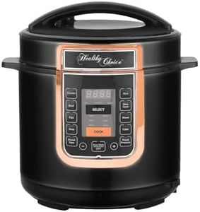 Healthy Choice 6L Electric Slow/Pressure Cooker – 1000W, Digital Control Panel, Non-Stick Pot, Versatile Cooking Modes, Keep Warm Setting, Automatic Shut-Off, Ideal for Large Meals