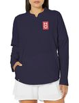 Under Armour Women's Standard Softball Cage Jacket 22, (411) Midnight Navy/Red/White, Large