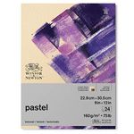 Winsor & Newton Professional Pastel Paper Pad, 9" x 12", 24 sheets, 160gsm, Earth Colors