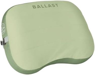 Ballast Beach Pillow – Comfy, Durable & Compact, Stays Put on Windy Beaches with Patented Sand Pouch, Inflatable Pillow for Beaches, Pools, Camping, Festivals and Travel (Seafoam Green)