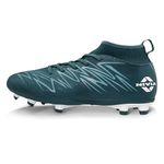 Nivia Encounter Pro 11 Football Stud for Men, Synthetic Leather Upper with Double Color TPU Sole, Ideal for Hard and Grassy Surfaces, Arabian Green, UK07