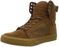 Supra Men’s SKYTOP Low-Top Sneakers Brown Size: 5