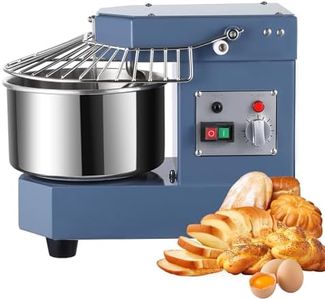 GarveeHome 10.5QT Commercial Dough Mixer, 650W Dual Rotating Dough Kneading Machine with Food-Grade Stainless Steel Bowl, Security Shield & Timer, Commercial Food Mixer for Restaurant Pizzeria