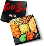 Fruit & Nut Gift Basket Platter, 1 Count - Food Gift Baskets for Adults (Women or Men), Birthday, Multicolor, Labor Day & Holiday Gift Baskets, 7 Piece Assortment