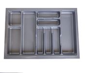 SmartSlide Cutlery tray for Kitchen Drawer/Cutlery Cosmetic Stationery Storage Organizer/Cutlery Organizer Tray for Modular Kitchen Basket/Kitchen Trolley/Kitchen Cabinet (28.7 X 18.7 INCH)