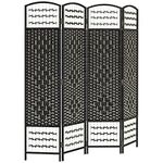 HOMCOM 4 Panel Room Divider, Foldin