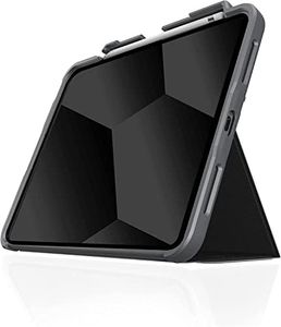STM Dux Plus for iPad (10th Gen) - Ultra Protective & Lightweight Case with Apple Pencil Storage - Black (stm-222-387KX-01)