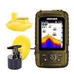 LUCKYLAKER Water Handheld Fish Finder Boat Sonar Wireless Fish Finders Waterproof Portable Display Depth Finders Transducer Sea Ice Fishing