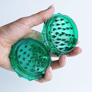 Acrylic Herb Grinder | Large 3 inch plastic grinder (Green)