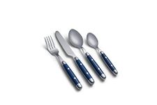 Cambridge Silversmiths Jubilee Blue 16-Piece Flatware Set, Service for 4