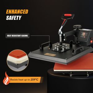 CREWORKS 8-in-1 Heat Press Machine, 38x38cm – Multifunctional Sublimation
