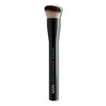 NYX PROFESSIONAL MAKEUP, Can't Stop Won't Stop Foundation Brush, Pro makeup brush, Face brush with angled top, Creates smooth finish