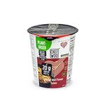 CHEF WOO BRAISED BEEF RAMEN NOODLES (Pack of 12) | Made with Organic Ramen Noodles | Plant Based Protein | Certified Vegetarian, Vegan, Kosher, Halal | Made with better for you ingredients| Amazing flavour