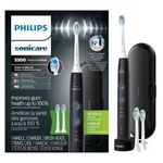 Philips Sonicare ProtectiveClean 5300 Rechargeable Electric Toothbrush, Black, AMZ Exclusive, HX6423/34