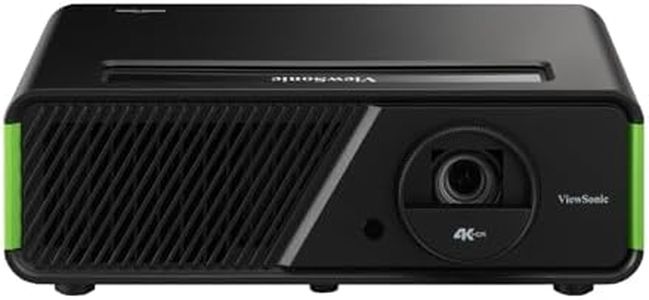 ViewSonic X1-4KPro 4K UHD LED Projector Designed for Xbox with Built-in Google TV and Netflix, 2500 ANSI Lumens, H/V Keystone, 4 Corner Adjustment, 1.3x Optical Zoom for Smart Home Theater