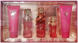 Beverly Hills Polo Club BHPC HOT Women's Exclusive 5 Piece Set Fragrance Collection with Natural Body Lotion, Eau de Parfum (1.7oz & 0.5oz), and Hair Body Wash - Perfect Holiday Gift for Her