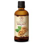 Walnut Oil - 100ml - Juglans Regia - Carrier Oil for Essential Oils - Oil for Skin - Nails - Lips - Hair Care - Body & Face Oil - Bath Oil - Tanning Oil - Suntan Oil