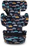 Cosatto Ninja i-Go Foldable ISOFIX Car Seat | Portable Travel Car Booster Seat | 4-12 Years | Side Impact Protection, Bag, 12 Headrest Positions, Ultra-Compact & Lightweight | Group 2/3 (Beep Beep)