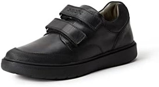 Geox Boys J Riddock Boy H School Uniform Shoe, Black, 41 EU