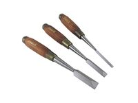 Narex 852100 3 Piece Set Japanese Style Dovetail Chisels 1/4", 1/2", 3/4"