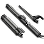 Curling Iron Set, TYMO Instant Heat Ionic 3 in 1 Curling Wand Set with 3 Barrels (1/2’’, 1’’, 1 1/2’’), 5-Temps (Up to 430F) with Intelligent Temp Control, Dual Voltage Hair Curler for All Hair Types