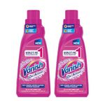 Vanish 800 ml, All in One Liquid Detergent Booster |Stain Remover for Clothes | Whitens Whites Brightens Colours| Suitable with all Washing Detergent Powders and Liquids (Pack of 2)