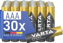 VARTA Batteries AAA Pack of 30, Power on Demand, Alkaline, 1.5 V, Storage Space, Smart, Flexible, Powerful, Ideal for Computer Accessories, Smart Home Devices, Made in Germany [Exclusive to Amazon]